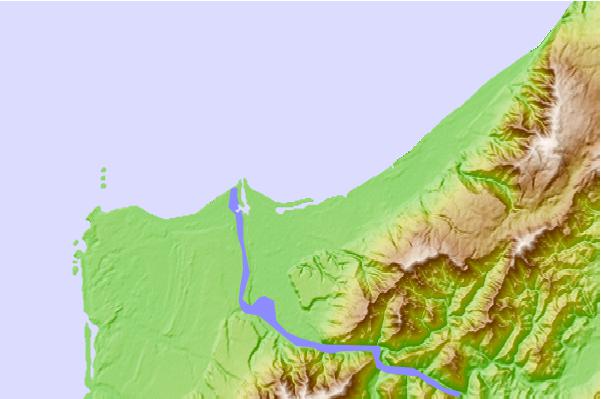Surf spots located close to Westport Breakwater