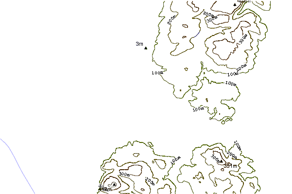 Shoreline around Westport