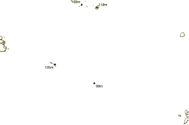 Shoreline around Wests and Seconds