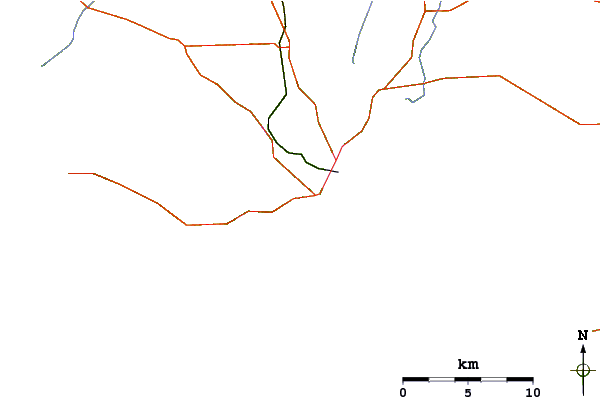 Roads and rivers around Wests and Seconds