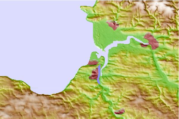 Surf breaks located close to Westward Ho