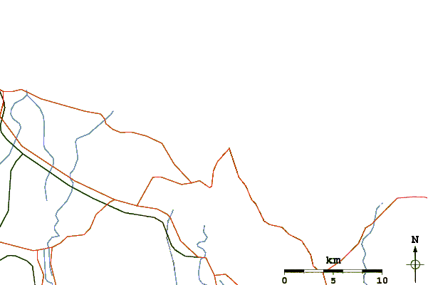 Roads and rivers around Whakatane Heads
