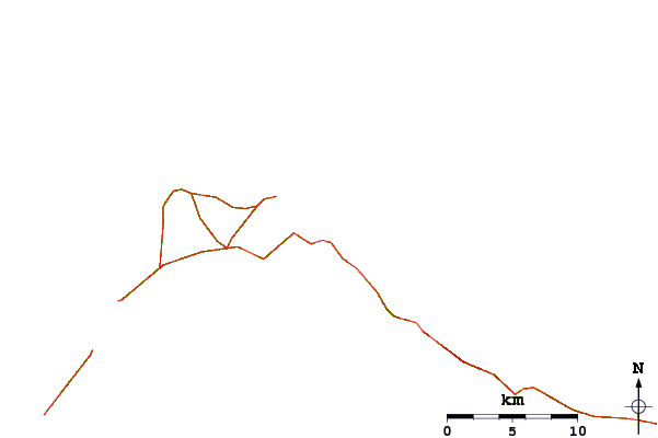 Roads and rivers around Whale Point Cut