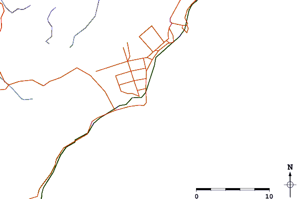 Roads and rivers around Whale Watch Reef