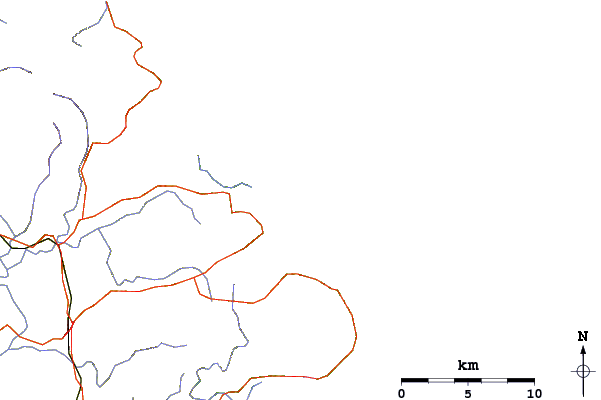 Roads and rivers around Whananaki Beach