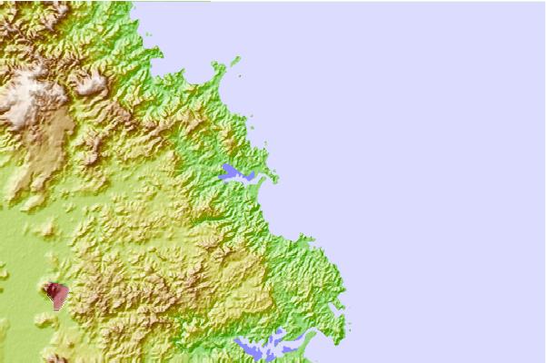 Surf spots located close to Whananaki bar