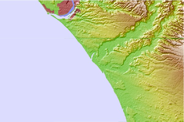 Surf spots located close to Whangaehu River Mouth