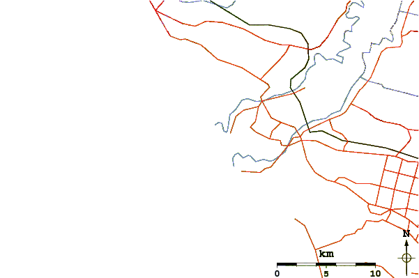 Roads and rivers around Whangaehu River Mouth
