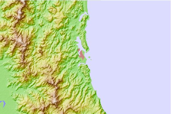 Surf spots located close to Whangamata Beach