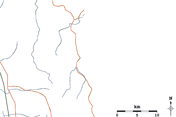 Roads and rivers around Whangamata Beach