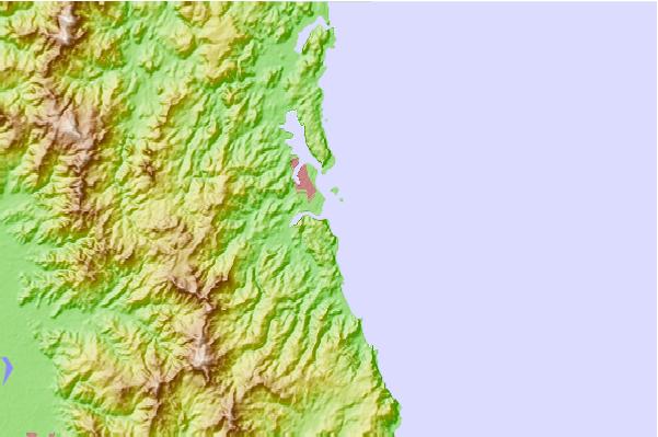 Surf spots located close to Whangamata Estuary