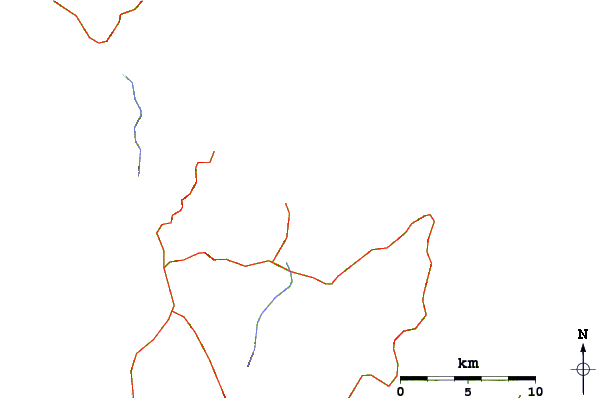 Roads and rivers around Whangapoua