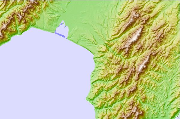 Surf spots located close to Whatarangi Bombora