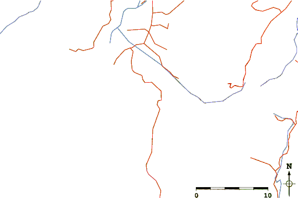 Roads and rivers around Whatarangi Bombora