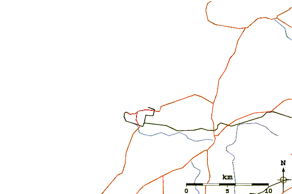 Roads and rivers around Whipsiderry
