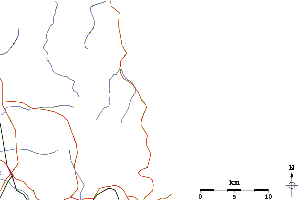 Roads and rivers around Whiritoa