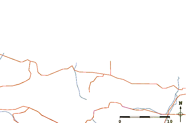 Roads and rivers around Whiskey Creek