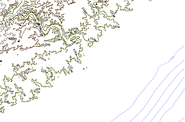 Shoreline around Whispering Waves
