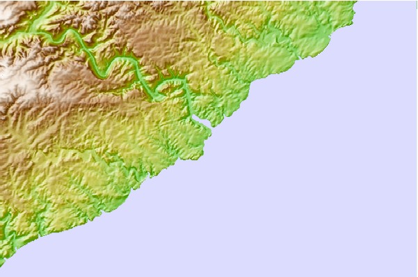 Surf spots located close to Whispering Waves