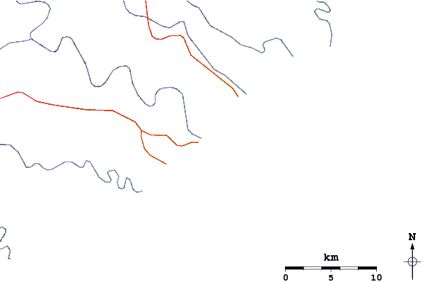 Roads and rivers around Whispering Waves