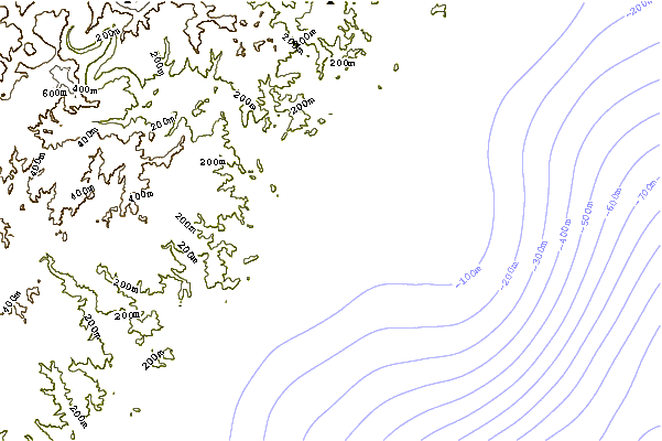 Shoreline around White Clay