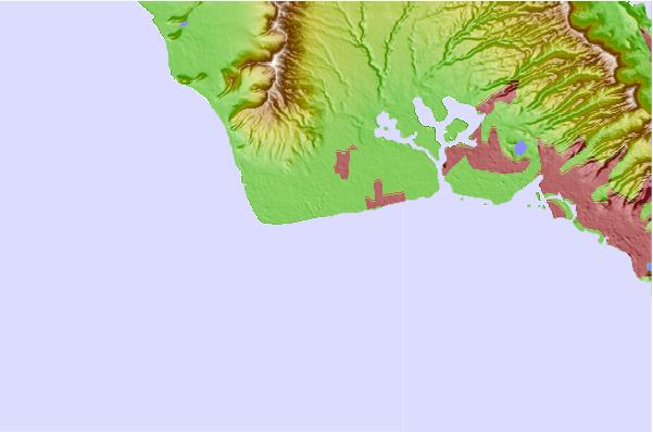 Surf spots located close to White Plains Beach