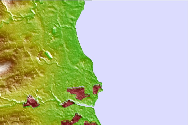 Surf spots located close to White Pole