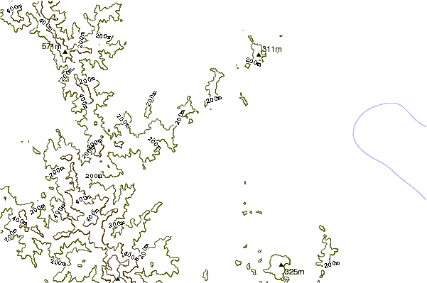 Shoreline around Whitianga