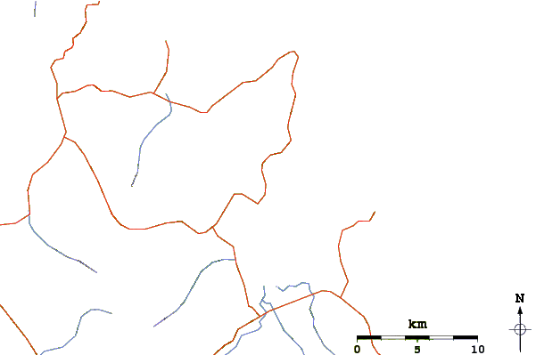Roads and rivers around Whitianga