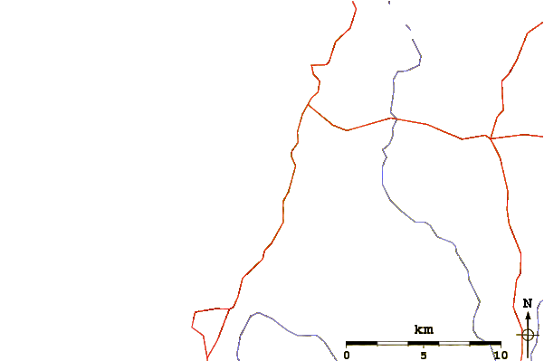 Roads and rivers around Widemouth Bay