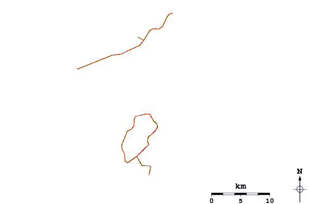 Roads and rivers around Wilderness