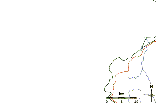 Roads and rivers around Wilkes Pass