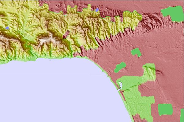 Surf spots located close to Will Rogers