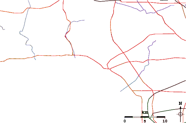 Roads and rivers around Will Rogers