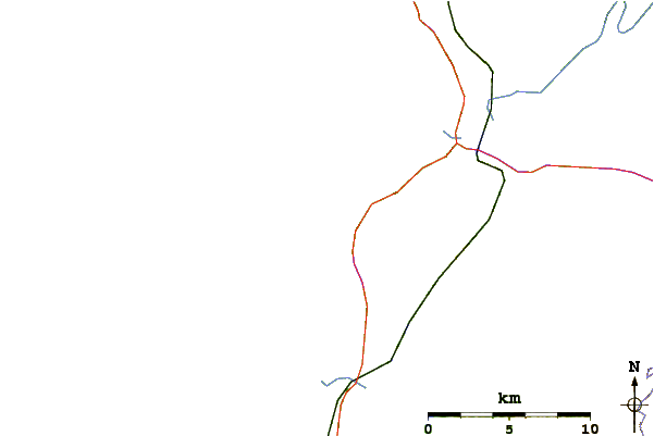 Roads and rivers around Winchesteer Bay/Umpqua Jetty