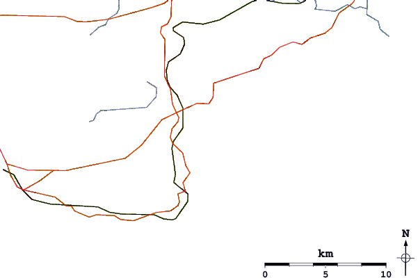 Roads and rivers around Wisemans Bridge