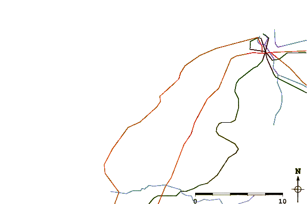 Roads and rivers around Wissant