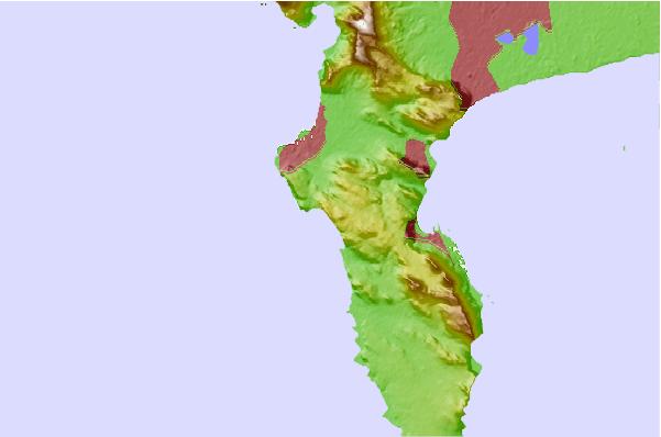 Surf spots located close to Witsands