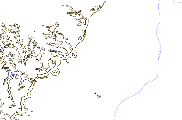 Shoreline around Wollongong North Beach