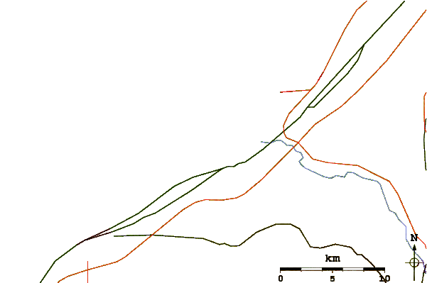 Roads and rivers around Wright Park Beach Point
