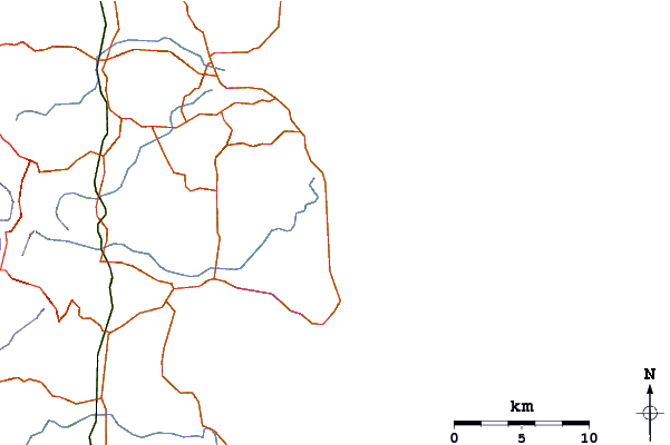 Roads and rivers around Wurtulla
