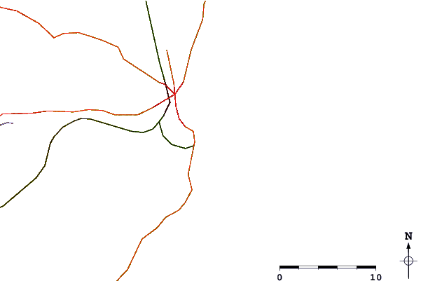 Roads and rivers around Yacht