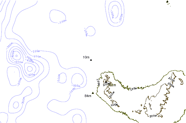 Shoreline around Yacila