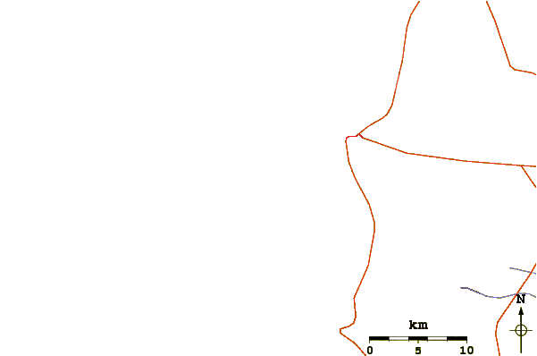 Roads and rivers around Yacila