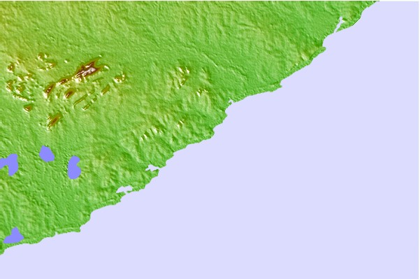Surf spots located close to Yala