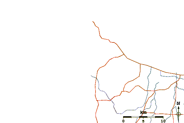 Roads and rivers around Yallingup Beach