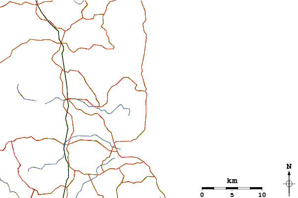 Roads and rivers around Yaroomba Beach