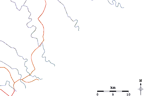 Roads and rivers around Yellowsands Beach