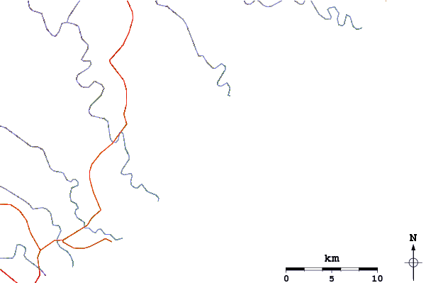 Roads and rivers around Yellow sands Point