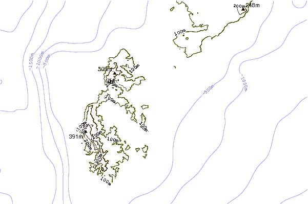 Shoreline around Ylig